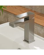 ALFI brand AB1229 Single Lever Square Bathroom Faucet Brushed Nickel