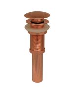 Polished Copper Whitehaus WHD01-CO Decorative Pop-Up Mushroom Drain