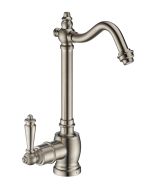 Whitehaus WHFH-H1006-BN - Brushed Nickel Point of Use Instant Hot Water Faucet with Traditional Spout