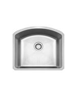 Whitehaus WHNC2321 Stainless Steel 23'' Single Bowl Kitchen Undermount Sink