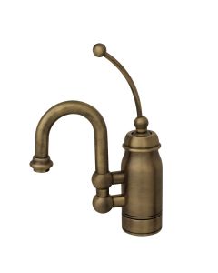 Whitehaus 3-3178 Baby Horizon Entertainment / Prep Faucet with Side Spray In Antique Brass
