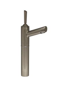 Whitehaus 3-3345-BN Centurion Single Handle Elevated Lavatory Faucet in Brushed Nickel