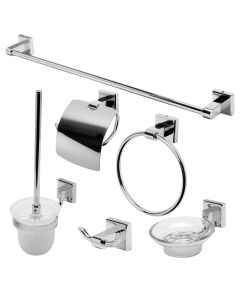 ALFI brand AB9509-PC - 6 Piece Matching Bathroom Accessory Set