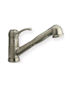 Whitehaus WH23564 Single Hole Lever Kitchen Faucet w Pull Out Spray Head