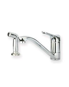 olished Chrome Whitehaus WH76574 Single Lever Faucet with Side Spray