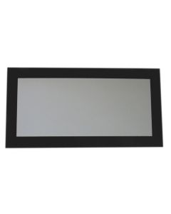 Aeri Rectangular Shaped Mirror with Laminated Black Glass Frame