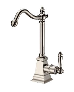 Whitehaus WHFH-C2011-PN Polished Nickel Point of Use Cold Water Faucet with Traditional Spout