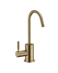 Whitehaus WHFH-H1010-AB Point of Use Instant Hot Water Drinking Faucet with Gooseneck Swivel Spout