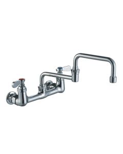 Whitehaus WHFS9814-008DJ-C Wall Mount Utility Faucet with Lever Handles