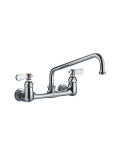 Whitehaus WHFS9814-08-C Wall Mount Faucet with an Extended Swivel Spout