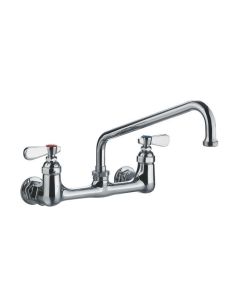 Whitehaus WHFS9814-12-C Wall Mount Faucet with an Extended Swivel Spout