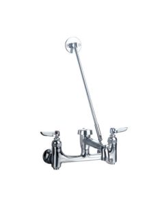 Whitehaus WHFSB980-C Wall Mount Service Sink Faucet with Support Bracket