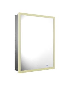 Whitehaus WHLUN7055-IR Recessed Single door cabinet with adjustable shelves
