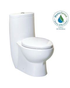 Whitehaus WHMFL3309-EB Magic Dual Flush One Piece Elongated Toilet