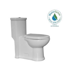 Whitehaus WHMFL3364-EB Magic Flush White One Piece Toilet