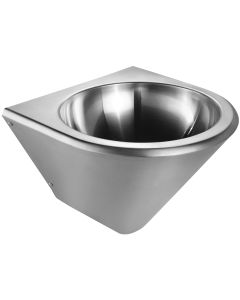 Whitehaus WHNCB1515 Stainless Steel Noah'S Collection Single Bowl Wall Mount Basin