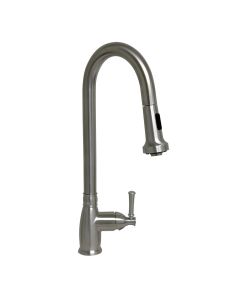 Whitehaus WHS6800-PDK-BSS Waterhaus Brushed S. Steel Single-Hole Faucet

