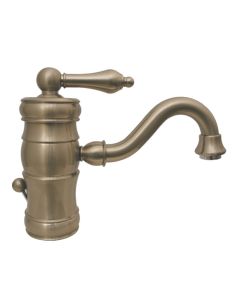 Whitehaus WHSL3-9722-BN Brushed Nickel Single Hole Lavatory Faucet with Pop-up Waste